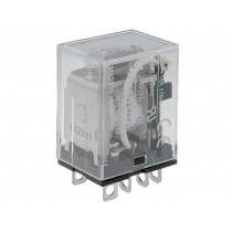 LY2 12VDC; Relay: electromagnetic; DPDT; Ucoil: 12VDC; 10A/110VAC; 10A/24VDC; OMRON
