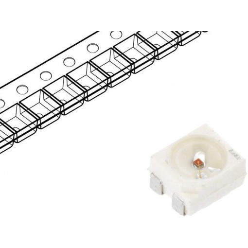LY E6SF-AABA-46-1; LED; SMD; 3528,PLCC4; yellow; 1120÷2240mcd; 3.5x2.8x1.9mm; 120°; OSRAM
