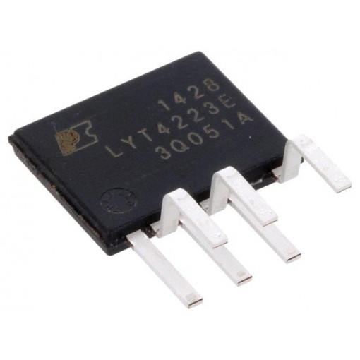LYT4223E; PMIC; AC/DC switcher,LED driver; 160÷308V; Ubr: 725V; eSIP-7C; POWER INTEGRATIONS