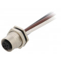 M12S-04PFFS-SF8B15; Socket; M12; PIN: 4; female; S code-Power; cables; IP67; 12A; 1.5mm2; AMPHENOL M12S-04PFFS-SF8B15; Socket; M12; PIN: 4; female; S code-Power; cables; IP67; 12A; 1.5mm2; AMPHENOL