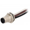 M12S-04PMMS-SF8B15; Socket; M12; PIN: 4; male; S code-Power; cables; IP67; 12A; 1.5mm2; AMPHENOL M12S-04PMMS-SF8B15; Socket; M12; PIN: 4; male; S code-Power; cables; IP67; 12A; 1.5mm2; AMPHENOL