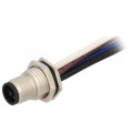 M12T-04PMMS-SF8B15; Socket; M12; PIN: 4; male; T code-Power; cables; IP67; 12A; 1.5mm2; AMPHENOL M12T-04PMMS-SF8B15; Socket; M12; PIN: 4; male; T code-Power; cables; IP67; 12A; 1.5mm2; AMPHENOL