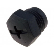 734209100 ASI M12 VS; Protection cover; for female M12 connectors; plastic; HIRSCHMANN