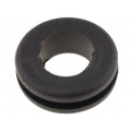 ; Grommet; Ømount.hole: 11mm; Øhole: 8mm; rubber; black; -40÷135°C; ESSENTRA