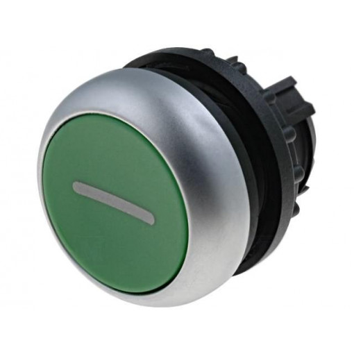 M22-D-G-X1; Switch: push-button; Stabl.pos: 1; 22mm; green; Illumin: none; IP67; EATON ELECTRIC