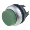 M22-DH-G; Switch: push-button; Stabl.pos: 1; 22mm; green; Illumin: none; IP67; EATON ELECTRIC
