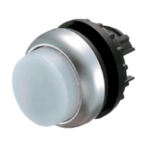 M22-DH-W; Switch: push-button; Stabl.pos: 1; 22mm; white; Illumin: none; IP67; EATON ELECTRIC