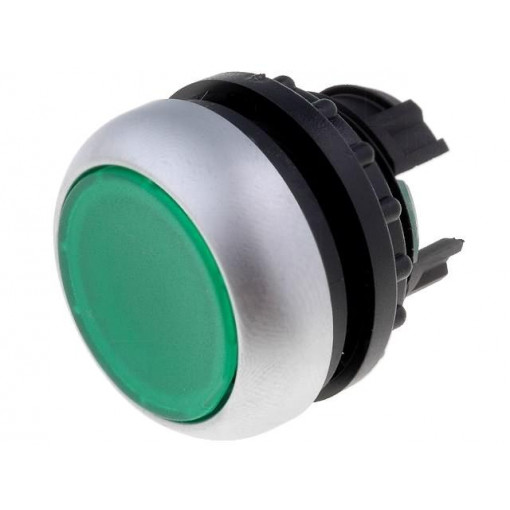 M22-DL-G; Switch: push-button; Stabl.pos: 1; 22mm; green; IP67; Pos: 2; Ø22.5mm; EATON ELECTRIC