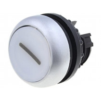 M22-DL-W-X1; Switch: push-button; Stabl.pos: 1; 22mm; white; IP67; Pos: 2; Ø22.5mm; EATON ELECTRIC
