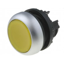 M22-DL-Y; Switch: push-button; Stabl.pos: 1; 22mm; yellow; IP67; Pos: 2; EATON ELECTRIC