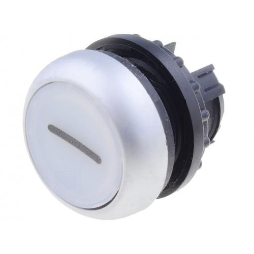 M22-DRL-W-X1; Switch: push-button; Stabl.pos: 2; 22mm; white; IP67; Pos: 2; Ø22.5mm; EATON ELECTRIC
