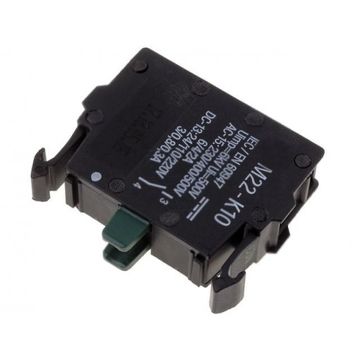 M22-K10; Contact block; 22mm; RMQ-Titan; -25÷70°C; front fixing; EATON ELECTRIC M22-K10; Contact block; 22mm; RMQ-Titan; -25÷70°C; front fixing; EATON ELECTRIC