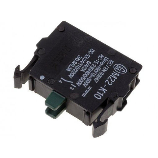 M22-K10P; Contact block; 22mm; RMQ-Titan; -25÷70°C; front fixing; EATON ELECTRIC