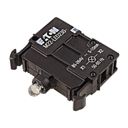 M22-LED230-B; Illuminating unit; 22mm; RMQ-Titan; -25÷70°C; Illumin: LED; front; EATON ELECTRIC