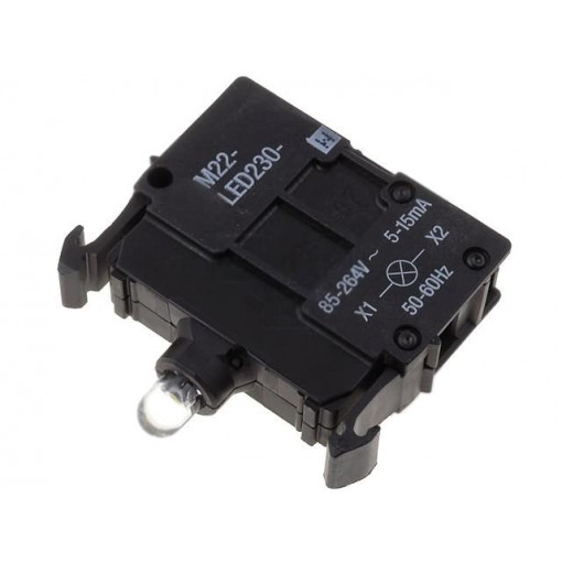 M22-LED230-W; Illuminating unit; 22mm; RMQ-Titan; -25÷70°C; Illumin: LED; front; EATON ELECTRIC