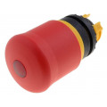 M22-PVL; Switch: emergency stop; Stabl.pos: 2; 22mm; red; Illumin: M22-LED; EATON ELECTRIC