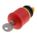 M22-PVS; Switch: emergency stop with key; Stabl.pos: 2; 22mm; red; IP66; EATON ELECTRIC