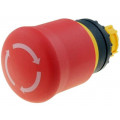 M22-PVT; Switch: emergency stop; Stabl.pos: 2; 22mm; red; Illumin: none; IP66; EATON ELECTRIC