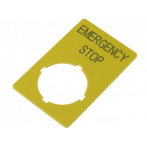 M22-XZK-GB99; Description label; 22mm; RMQ-Titan; Colour: yellow; EATON ELECTRIC