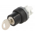 1SFA611281R1001; Switch: rotary with key; Stabl.pos: 2; 22mm; black; Illumin: none; ABB