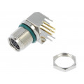 M8AS-05PFFR-SF8001; Connector: M8; female; PIN: 5; angled 90°; on PCBs; socket; 1.5A; AMPHENOL