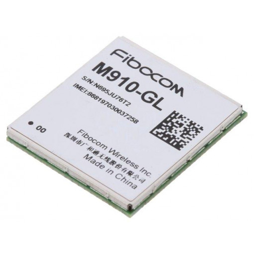 M910-GL-00; Module: LPWA; Down: 375kbps; 4G; LGA133; 27.6x25.4x2.3mm; FIBOCOM M910-GL-00; Module: LPWA; Down: 375kbps; 4G; LGA133; 27.6x25.4x2.3mm; FIBOCOM