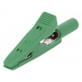 MA1GE; Crocodile clip; 15A; 60VDC; yellow; Grip capac: max.4mm; HIRSCHMANN T&M