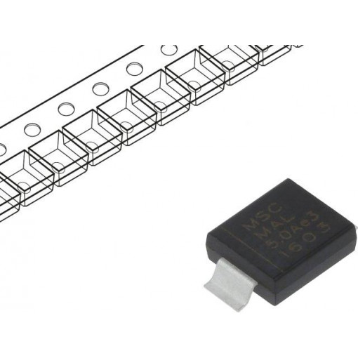 MASMLG5.0AE3; Diode: transil; 3kW; 6.4V; 326A; unidirectional; ±5%; DO215AB; MICROSEMI MASMLG5.0AE3; Diode: transil; 3kW; 6.4V; 326A; unidirectional; ±5%; DO215AB; MICROSEMI
