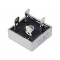 MB2505; Single-phase bridge rectifier; Urmax: 50V; If: 25A; Ifsm: 400A; DC COMPONENTS