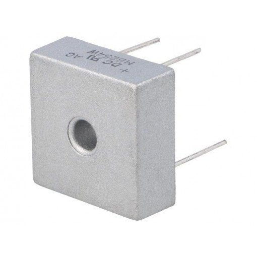 MB254W; Single-phase bridge rectifier; Urmax: 400V; If: 25A; Ifsm: 400A; DC COMPONENTS