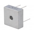 MB256W; Single-phase bridge rectifier; Urmax: 600V; If: 25A; Ifsm: 400A; DC COMPONENTS