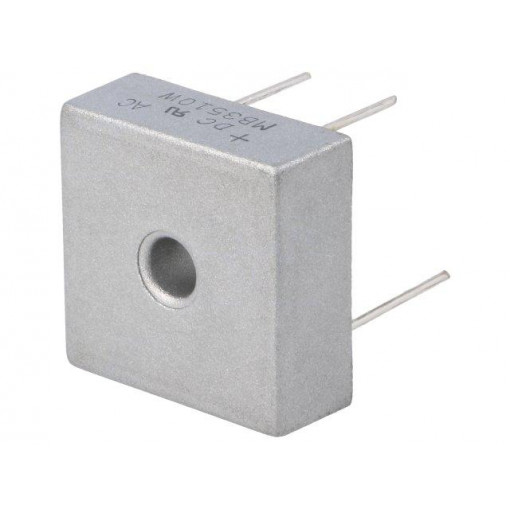 MB3510W; Single-phase bridge rectifier; Urmax: 1000V; If: 35A; Ifsm: 400A; DC COMPONENTS