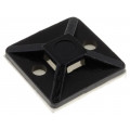 151-28320; Self-adhesive cable holder; polyamide; UL94V-2; black; FH: 3.1mm; HELLERMANNTYTON