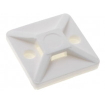 151-28349; Self-adhesive cable holder; polyamide; UL94V-2; natural; L: 19mm; HELLERMANNTYTON