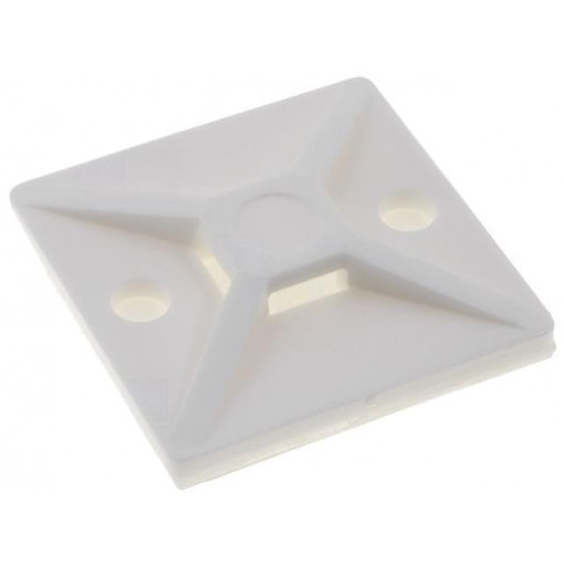 151-28469; Self-adhesive cable holder; polyamide; UL94V-2; natural; FH: 4mm; HELLERMANNTYTON