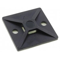 151-28430; Self-adhesive cable holder; polyamide; UL94V-2; black; FH: 4mm; HELLERMANNTYTON