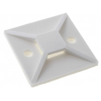 151-28529; Self-adhesive cable holder; polyamide; UL94V-2; white; FH: 4.7mm; HELLERMANNTYTON