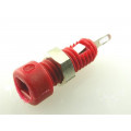 MBI1RT; Socket; 2mm banana; 6A; Overall len: 21mm; red; insulated; HIRSCHMANN T&M MBI1RT; Socket; 2mm banana; 6A; Overall len: 21mm; red; insulated; HIRSCHMANN T&M