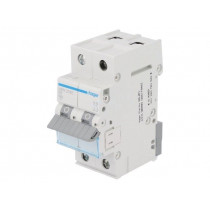 MBN206E; Circuit breaker; 400VAC; Inom: 6A; Poles: 2; DIN; Charact: B; 6kA; HAGER