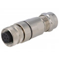 PXMBNI12FBF08ASCPG7; Plug; M12; PIN: 8; female; A code-DeviceNet / CANopen; for cable; BULGIN