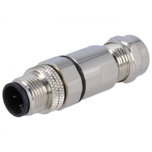 PXMBNI12FIM04ASCPG7; Plug; M12; PIN: 4; male; A code-DeviceNet / CANopen; for cable; BULGIN