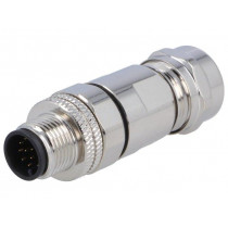 PXMBNI12FIM12ASCPG9; Plug; M12; PIN: 12; male; A code-DeviceNet / CANopen; for cable; BULGIN