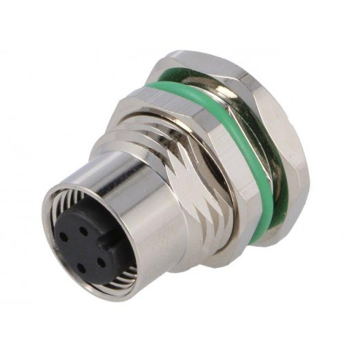 PXMBNI12RPF04APCM16; Socket; M12; PIN: 4; female; A code-DeviceNet / CANopen; THT; IP67; BULGIN