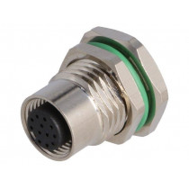 PXMBNI12RPF12APCPG9; Socket; M12; PIN: 12; female; A code-DeviceNet / CANopen; THT; IP67; BULGIN