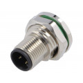 PXMBNI12RPM03APCM16; Socket; M12; PIN: 3; male; A code-DeviceNet / CANopen; THT; IP67; BULGIN PXMBNI12RPM03APCM16; Socket; M12; PIN: 3; male; A code-DeviceNet / CANopen; THT; IP67; BULGIN