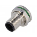 PXMBNI12RPM04APCPG9; Socket; M12; PIN: 4; male; A code-DeviceNet / CANopen; THT; IP67; BULGIN PXMBNI12RPM04APCPG9; Socket; M12; PIN: 4; male; A code-DeviceNet / CANopen; THT; IP67; BULGIN