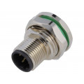 PXMBNI12RPM05BPCM16; Socket; M12; PIN: 5; male; B code-Profibus; THT; IP67; 60V; 4A; BULGIN PXMBNI12RPM05BPCM16; Socket; M12; PIN: 5; male; B code-Profibus; THT; IP67; 60V; 4A; BULGIN