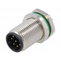 PXMBNI12RPM08APCM12; Socket; M12; PIN: 8; male; A code-DeviceNet / CANopen; THT; IP67; BULGIN PXMBNI12RPM08APCM12; Socket; M12; PIN: 8; male; A code-DeviceNet / CANopen; THT; IP67; BULGIN