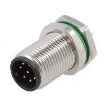 PXMBNI12RPM08APCM12; Socket; M12; PIN: 8; male; A code-DeviceNet / CANopen; THT; IP67; BULGIN