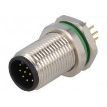 PXMBNI12RPM12APCM12; Socket; M12; PIN: 12; male; A code-DeviceNet / CANopen; THT; IP67; BULGIN